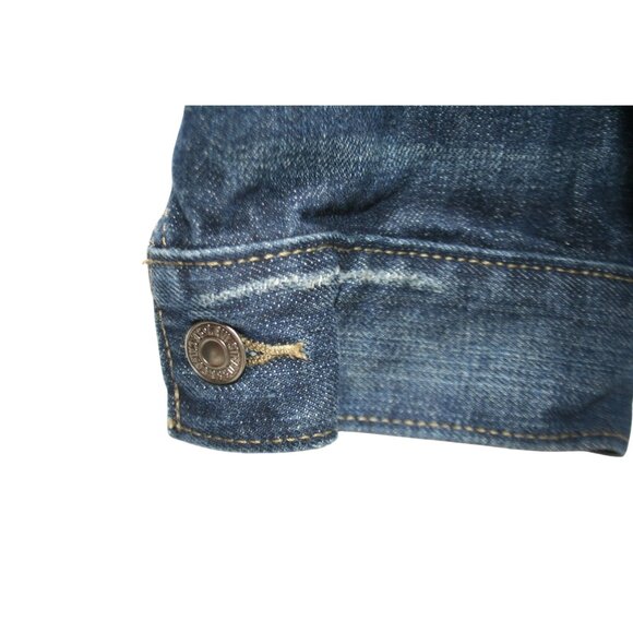Levis S40116 Trucker Denim Jacket XL Dark Wash Classic Americana Jean Jacket - Picture 2 of 10